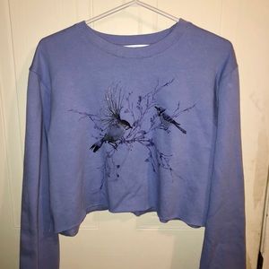 Northern Reflections hand cropped crew neck